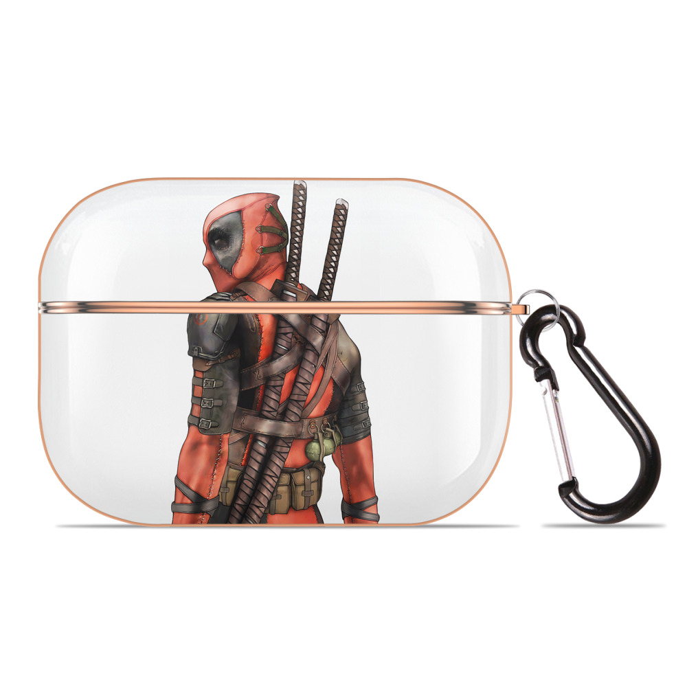 （画像用） Deadpool デッドプール 【AirPods Pro用】ハードシェル保護ケース｜耐衝撃・防指紋・カラビナ付き商品仕様