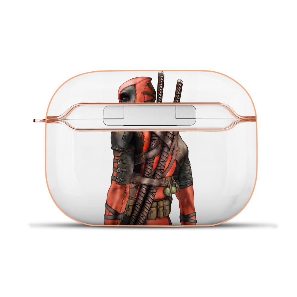 （画像用） Deadpool デッドプール 【AirPods Pro用】ハードシェル保護ケース｜耐衝撃・防指紋・カラビナ付き商品仕様