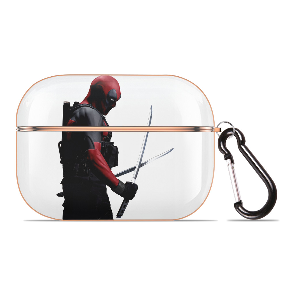 （画像用） Deadpool デッドプール 【AirPods Pro用】ハードシェル保護ケース｜耐衝撃・防指紋・カラビナ付き商品仕様
