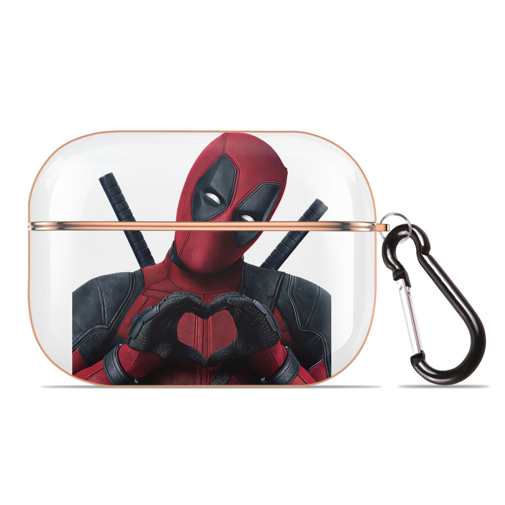 （画像用） Deadpool デッドプール 【AirPods Pro用】ハードシェル保護ケース｜耐衝撃・防指紋・カラビナ付き商品仕様