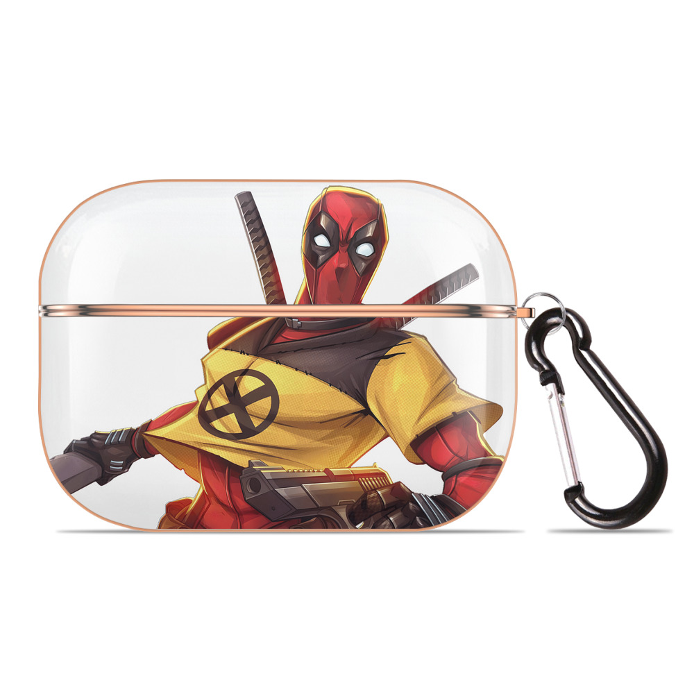 （画像用） Deadpool デッドプール 【AirPods Pro用】ハードシェル保護ケース｜耐衝撃・防指紋・カラビナ付き商品仕様