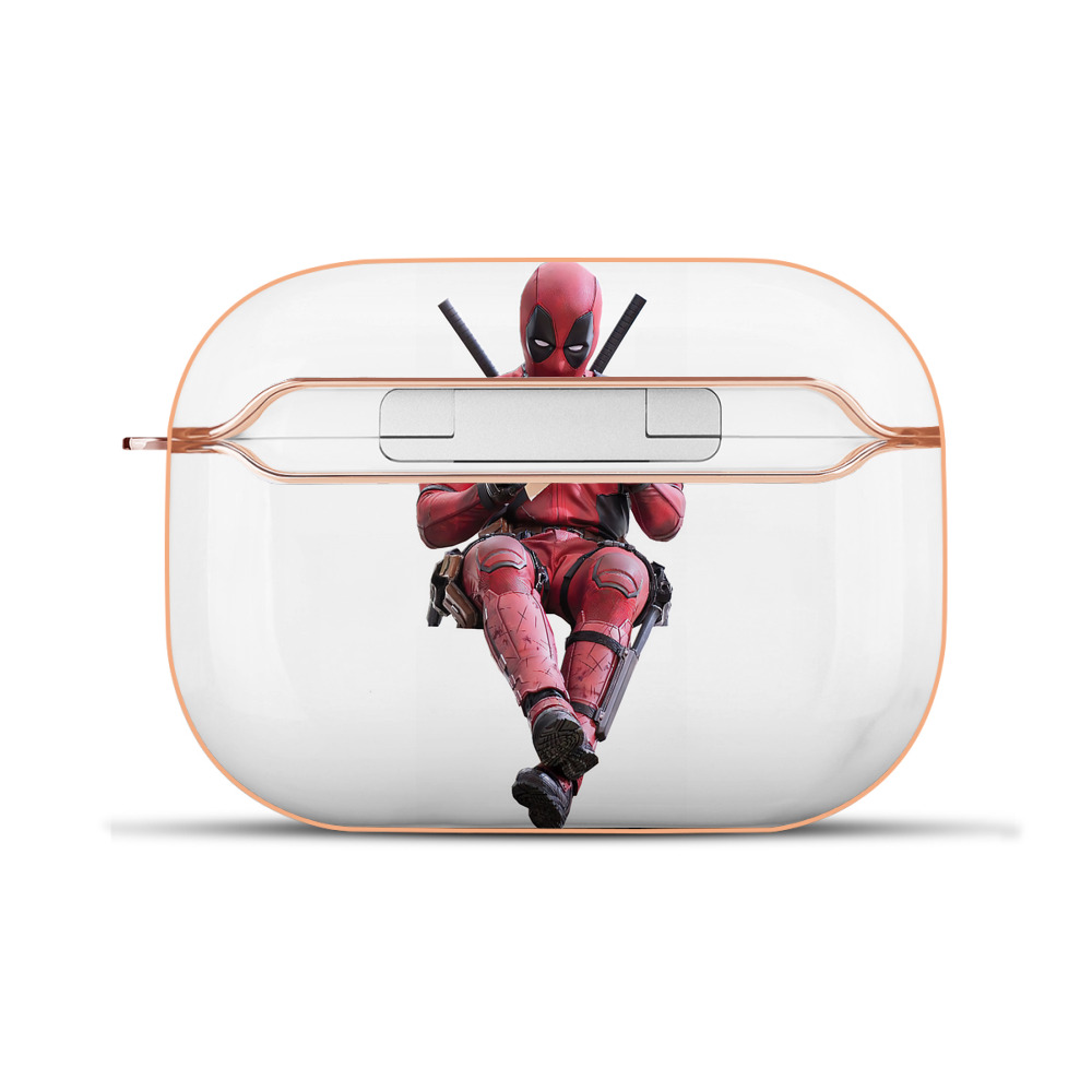 （画像用） Deadpool デッドプール 【AirPods Pro用】ハードシェル保護ケース｜耐衝撃・防指紋・カラビナ付き商品仕様