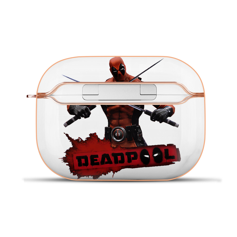 （画像用） Deadpool デッドプール 【AirPods Pro用】ハードシェル保護ケース｜耐衝撃・防指紋・カラビナ付き商品仕様