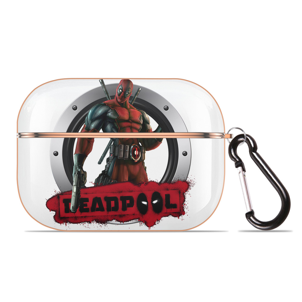 （画像用） Deadpool デッドプール 【AirPods Pro用】ハードシェル保護ケース｜耐衝撃・防指紋・カラビナ付き商品仕様