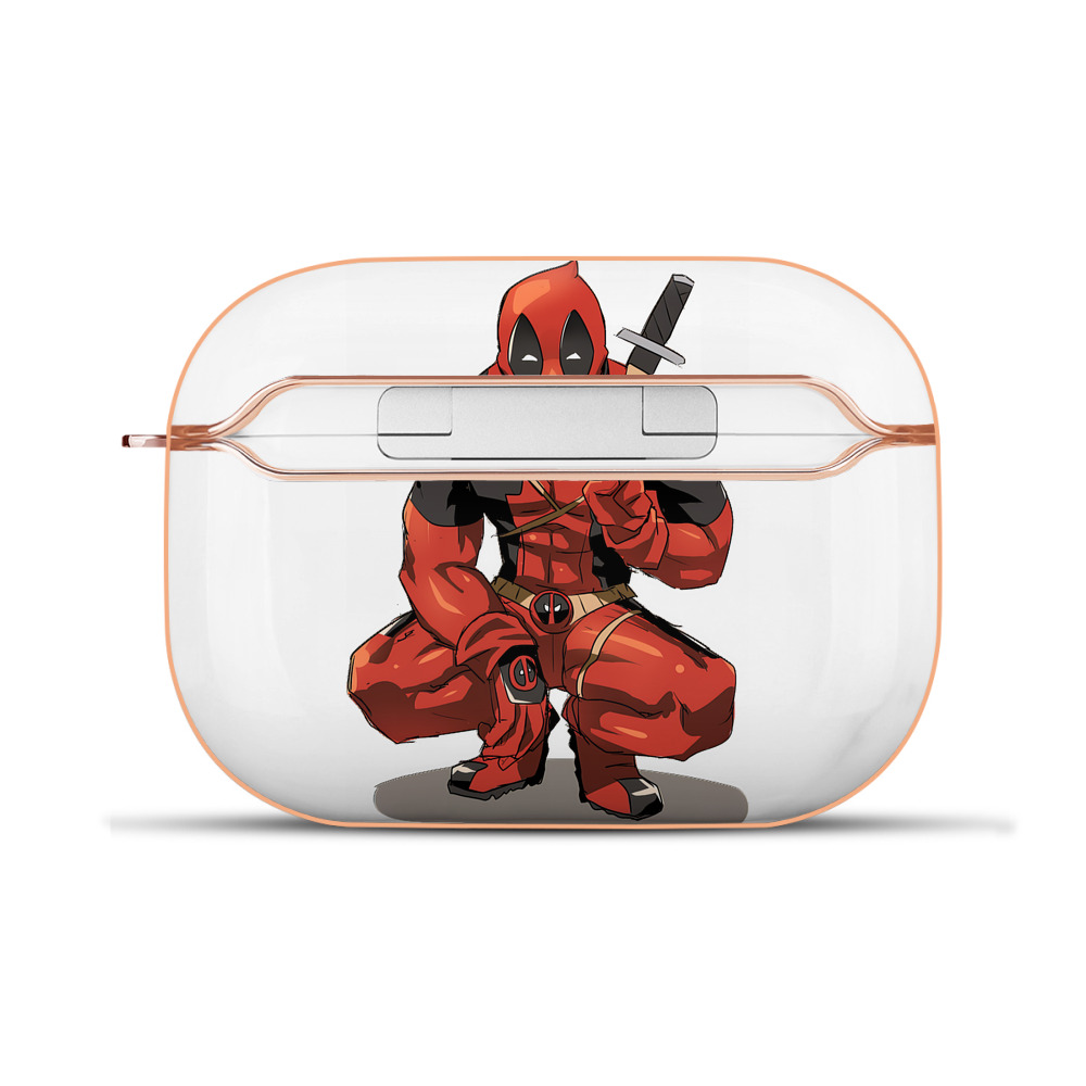 （画像用） Deadpool デッドプール 【AirPods Pro用】ハードシェル保護ケース｜耐衝撃・防指紋・カラビナ付き商品仕様