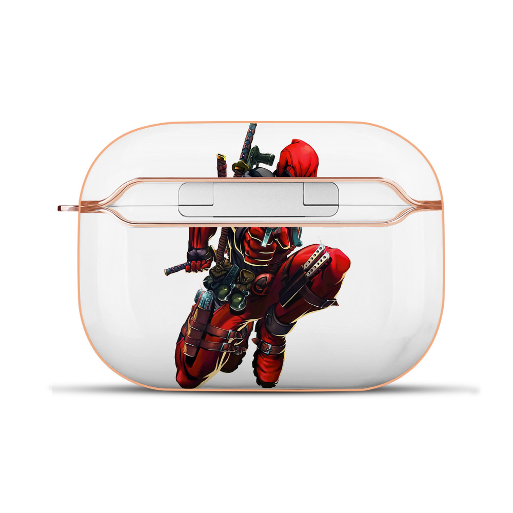 （画像用） Deadpool デッドプール 【AirPods Pro用】ハードシェル保護ケース｜耐衝撃・防指紋・カラビナ付き商品仕様