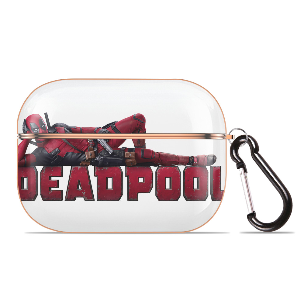 （画像用） Deadpool デッドプール 【AirPods Pro用】ハードシェル保護ケース｜耐衝撃・防指紋・カラビナ付き商品仕様