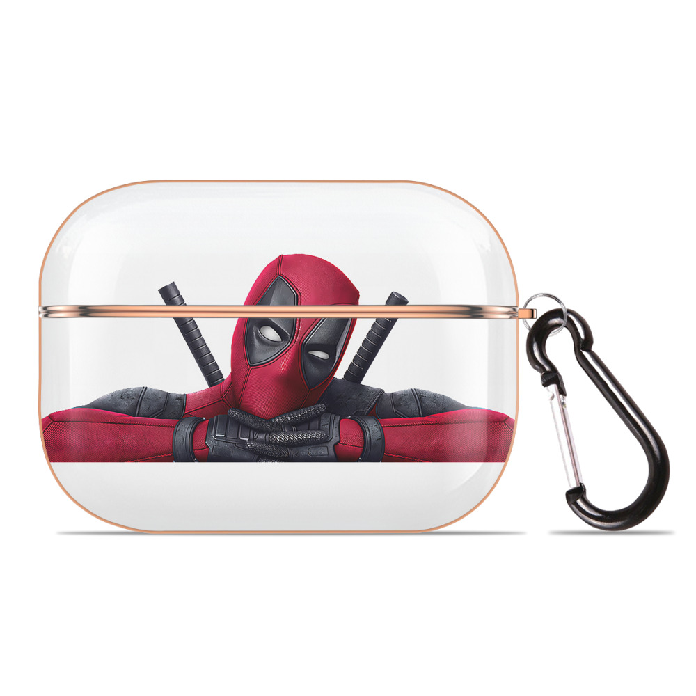 （画像用） Deadpool デッドプール 【AirPods Pro用】ハードシェル保護ケース｜耐衝撃・防指紋・カラビナ付き商品仕様