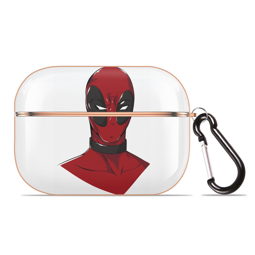 （画像用） Deadpool デッドプール 【AirPods Pro用】ハードシェル保護ケース｜耐衝撃・防指紋・カラビナ付き商品仕様