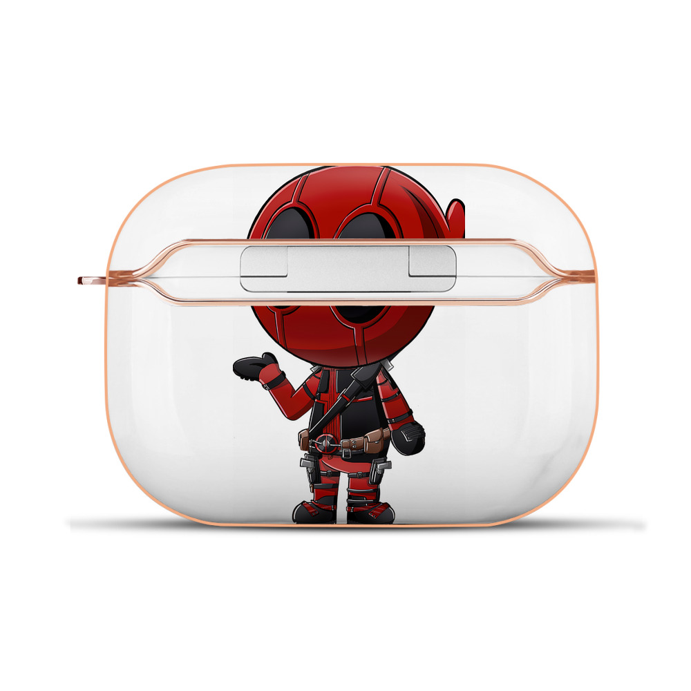 （画像用） Deadpool デッドプール 【AirPods Pro用】ハードシェル保護ケース｜耐衝撃・防指紋・カラビナ付き商品仕様