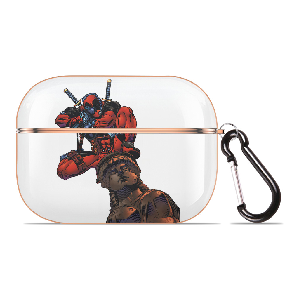 （画像用） Deadpool デッドプール 【AirPods Pro用】ハードシェル保護ケース｜耐衝撃・防指紋・カラビナ付き商品仕様