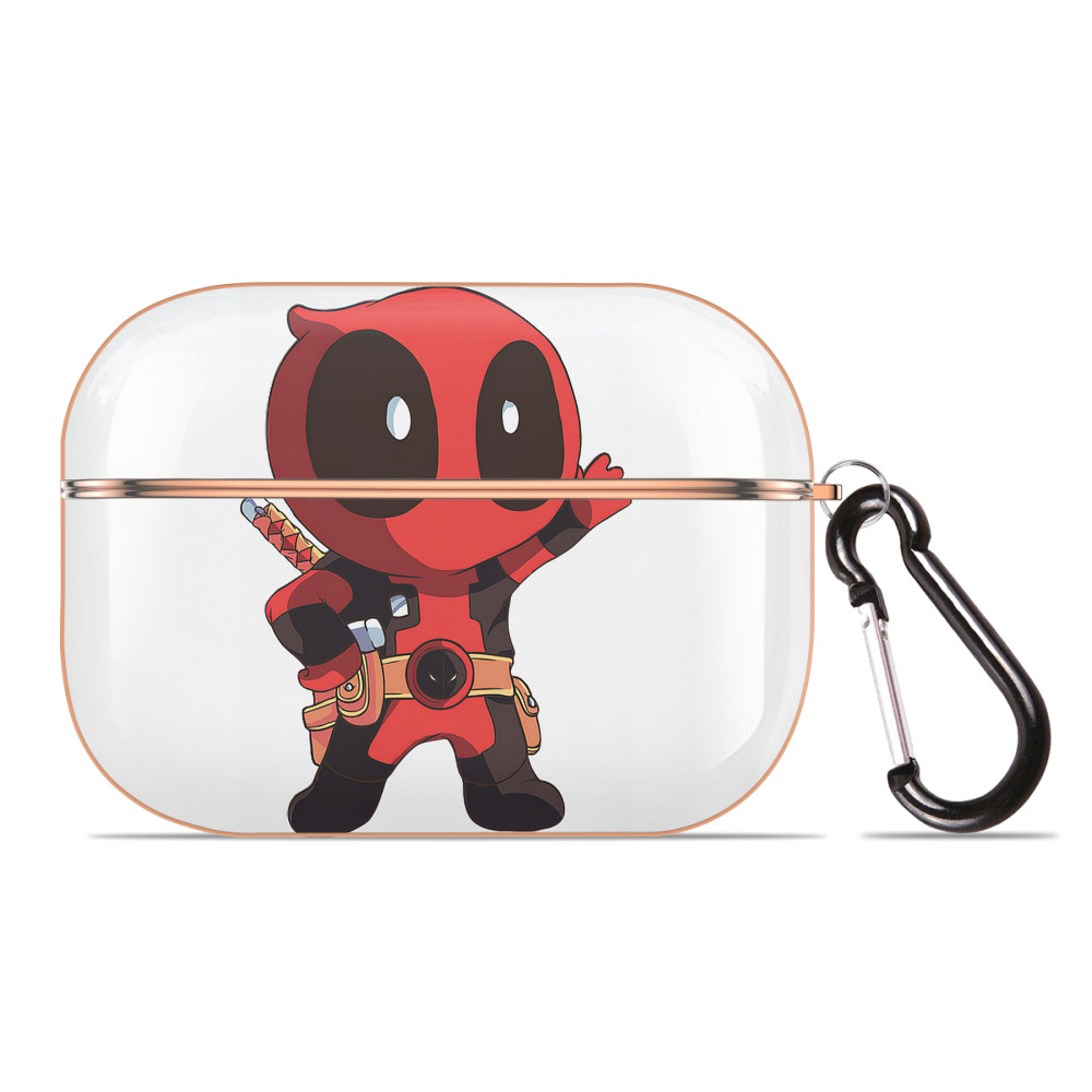 （画像用） Deadpool デッドプール 【AirPods Pro用】ハードシェル保護ケース｜耐衝撃・防指紋・カラビナ付き商品仕様