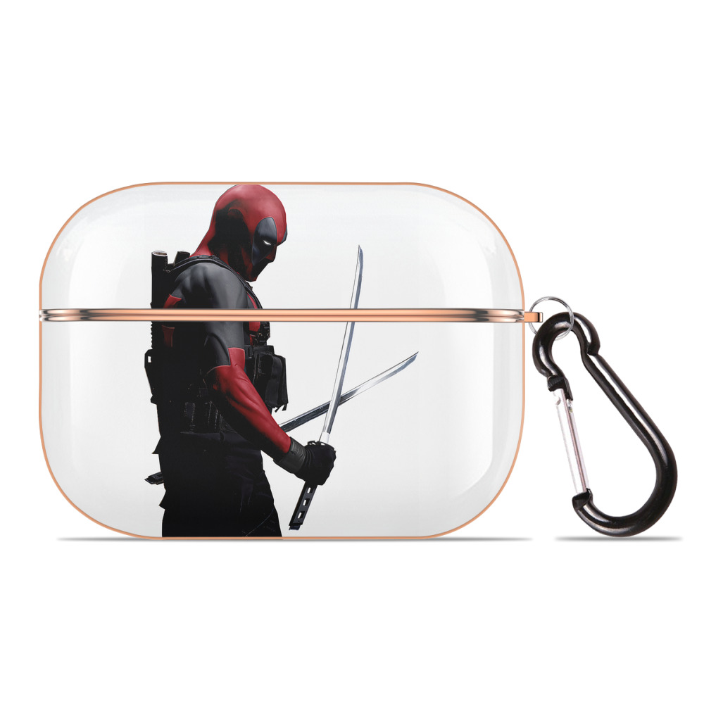 （画像用） Deadpool デッドプール 【AirPods Pro用】ハードシェル保護ケース｜耐衝撃・防指紋・カラビナ付き商品仕様