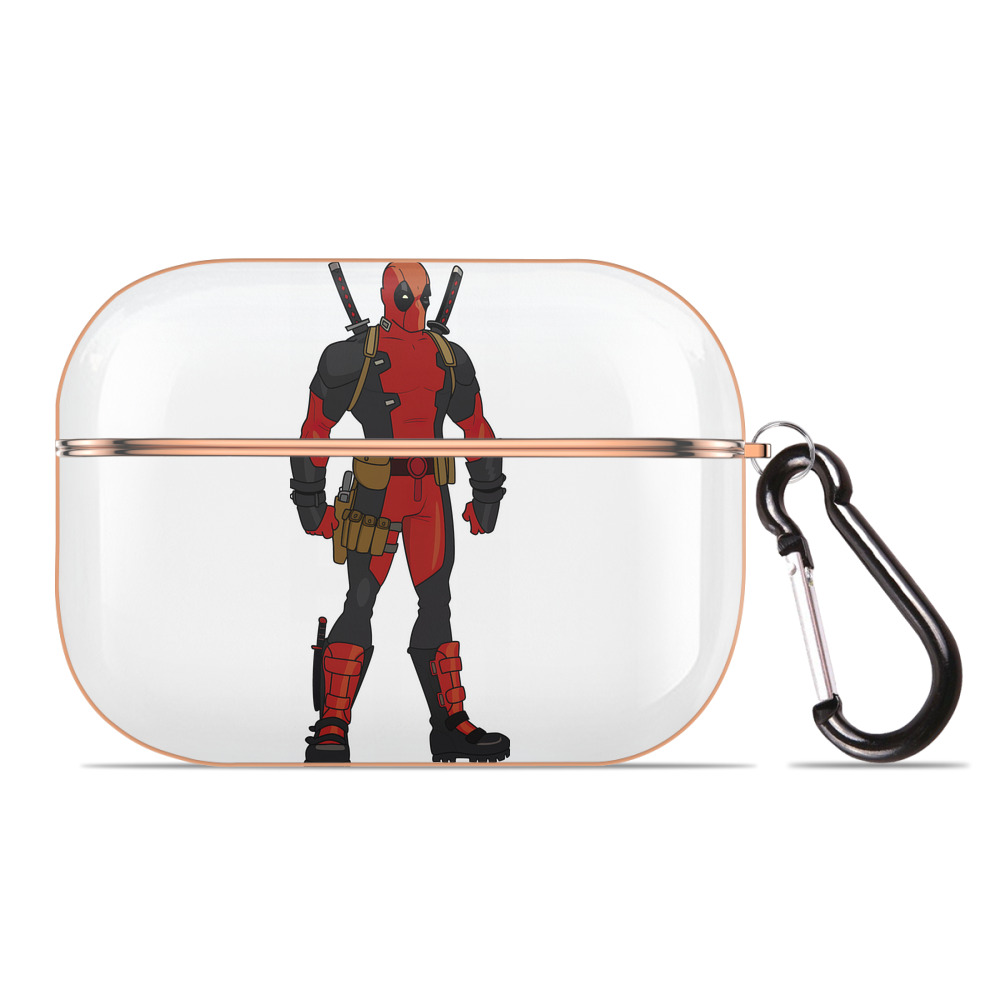 （画像用） Deadpool デッドプール 【AirPods Pro用】ハードシェル保護ケース｜耐衝撃・防指紋・カラビナ付き商品仕様