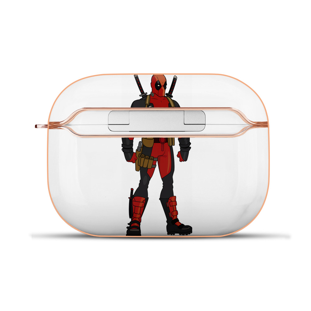 （画像用） Deadpool デッドプール 【AirPods Pro用】ハードシェル保護ケース｜耐衝撃・防指紋・カラビナ付き商品仕様