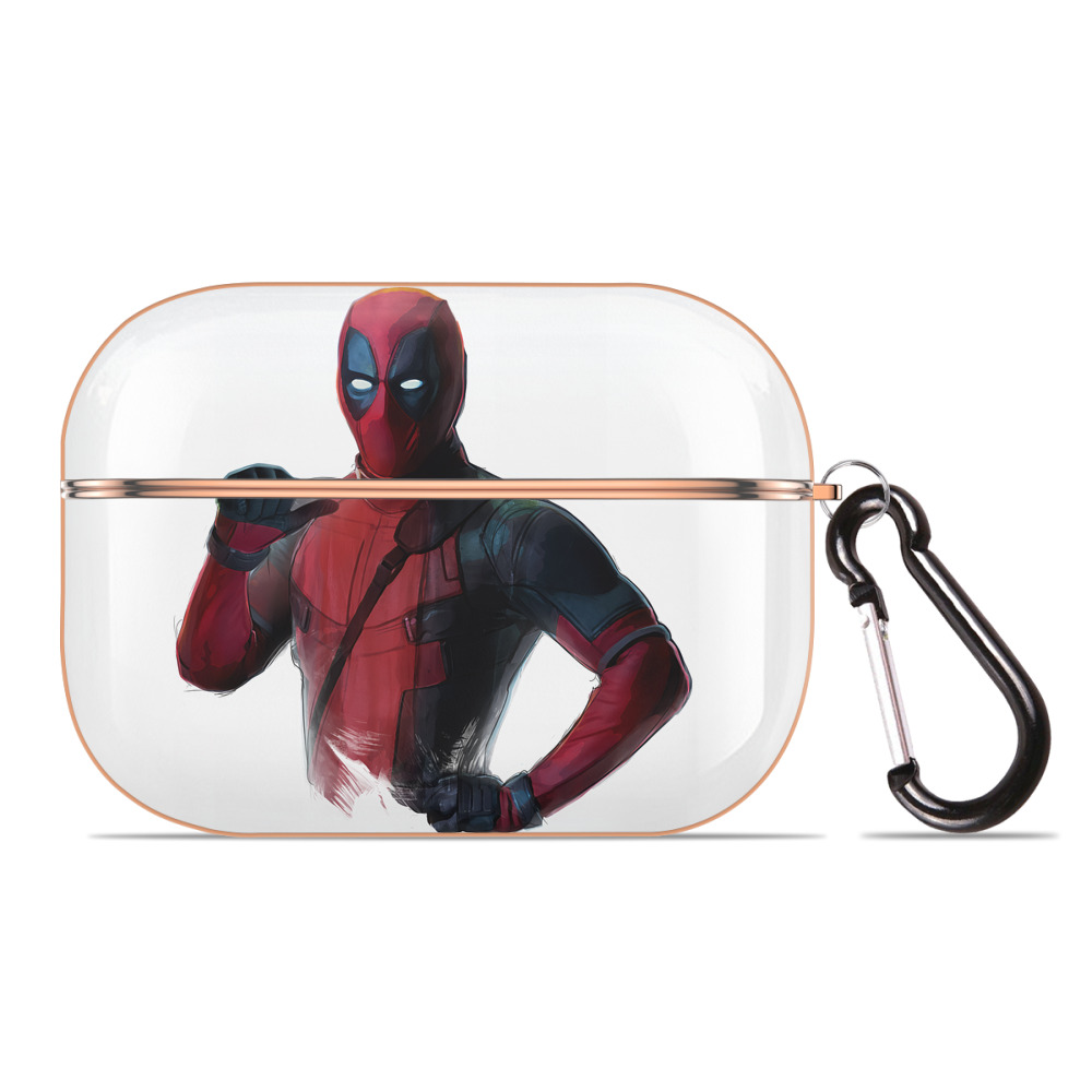 （画像用） Deadpool デッドプール 【AirPods Pro用】ハードシェル保護ケース｜耐衝撃・防指紋・カラビナ付き商品仕様