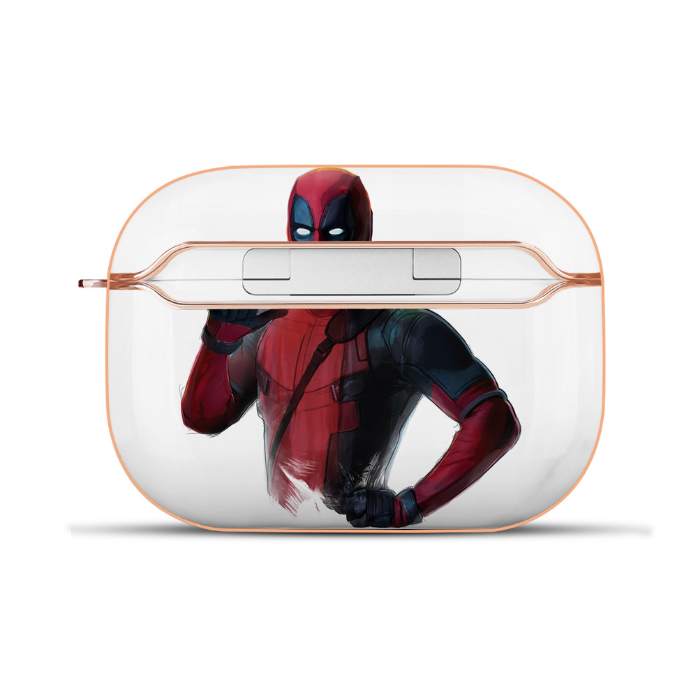 （画像用） Deadpool デッドプール 【AirPods Pro用】ハードシェル保護ケース｜耐衝撃・防指紋・カラビナ付き商品仕様