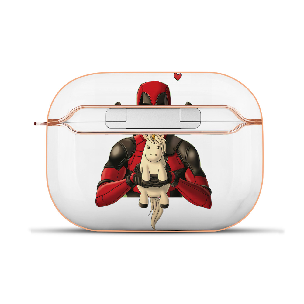 （画像用） Deadpool デッドプール 【AirPods Pro用】ハードシェル保護ケース｜耐衝撃・防指紋・カラビナ付き商品仕様