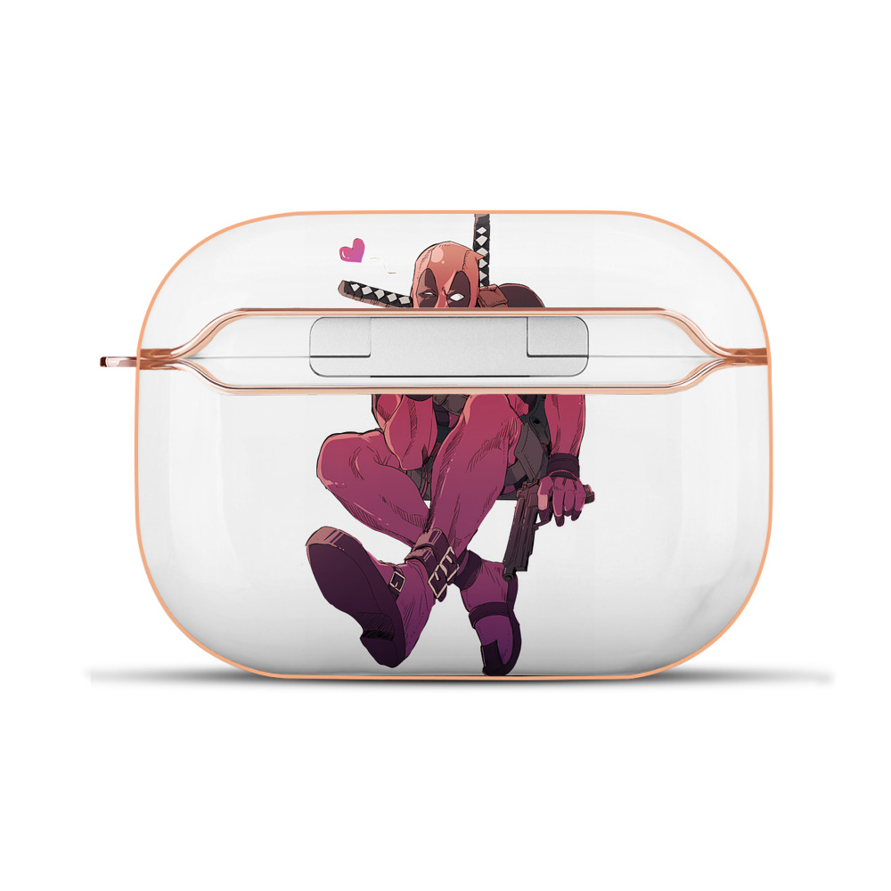 （画像用） Deadpool デッドプール 【AirPods Pro用】ハードシェル保護ケース｜耐衝撃・防指紋・カラビナ付き商品仕様