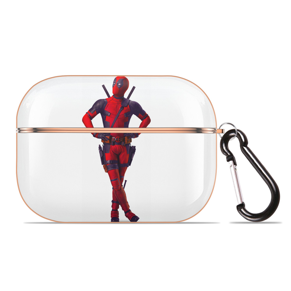 （画像用） Deadpool デッドプール 【AirPods Pro用】ハードシェル保護ケース｜耐衝撃・防指紋・カラビナ付き商品仕様