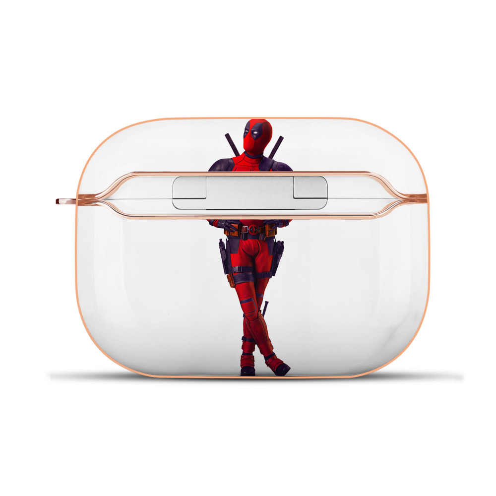 （画像用） Deadpool デッドプール 【AirPods Pro用】ハードシェル保護ケース｜耐衝撃・防指紋・カラビナ付き商品仕様