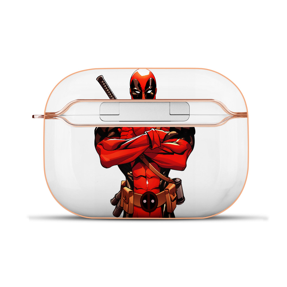 （画像用） Deadpool デッドプール 【AirPods Pro用】ハードシェル保護ケース｜耐衝撃・防指紋・カラビナ付き商品仕様