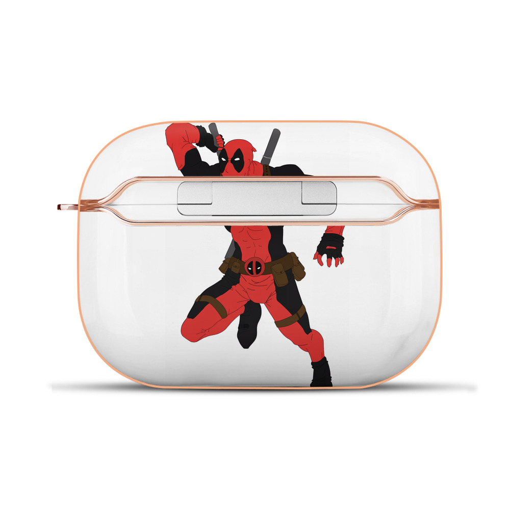 （画像用） Deadpool デッドプール 【AirPods Pro用】ハードシェル保護ケース｜耐衝撃・防指紋・カラビナ付き商品仕様