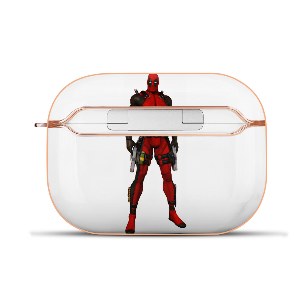 （画像用） Deadpool デッドプール 【AirPods Pro用】ハードシェル保護ケース｜耐衝撃・防指紋・カラビナ付き商品仕様