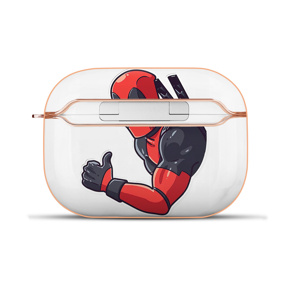（画像用） Deadpool デッドプール 【AirPods Pro用】ハードシェル保護ケース｜耐衝撃・防指紋・カラビナ付き商品仕様