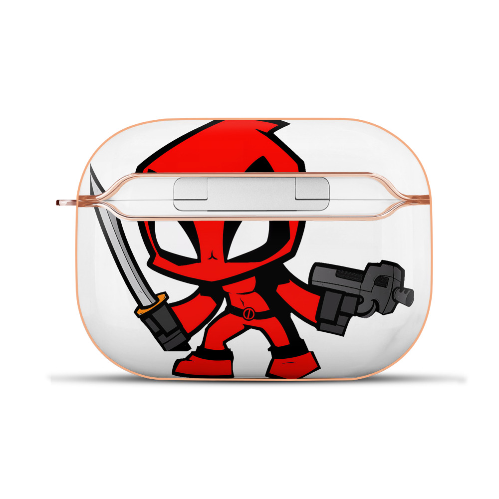 （画像用） Deadpool デッドプール 【AirPods Pro用】ハードシェル保護ケース｜耐衝撃・防指紋・カラビナ付き商品仕様