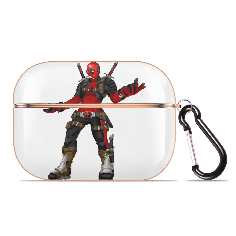 （画像用） Deadpool デッドプール 【AirPods Pro用】ハードシェル保護ケース｜耐衝撃・防指紋・カラビナ付き商品仕様