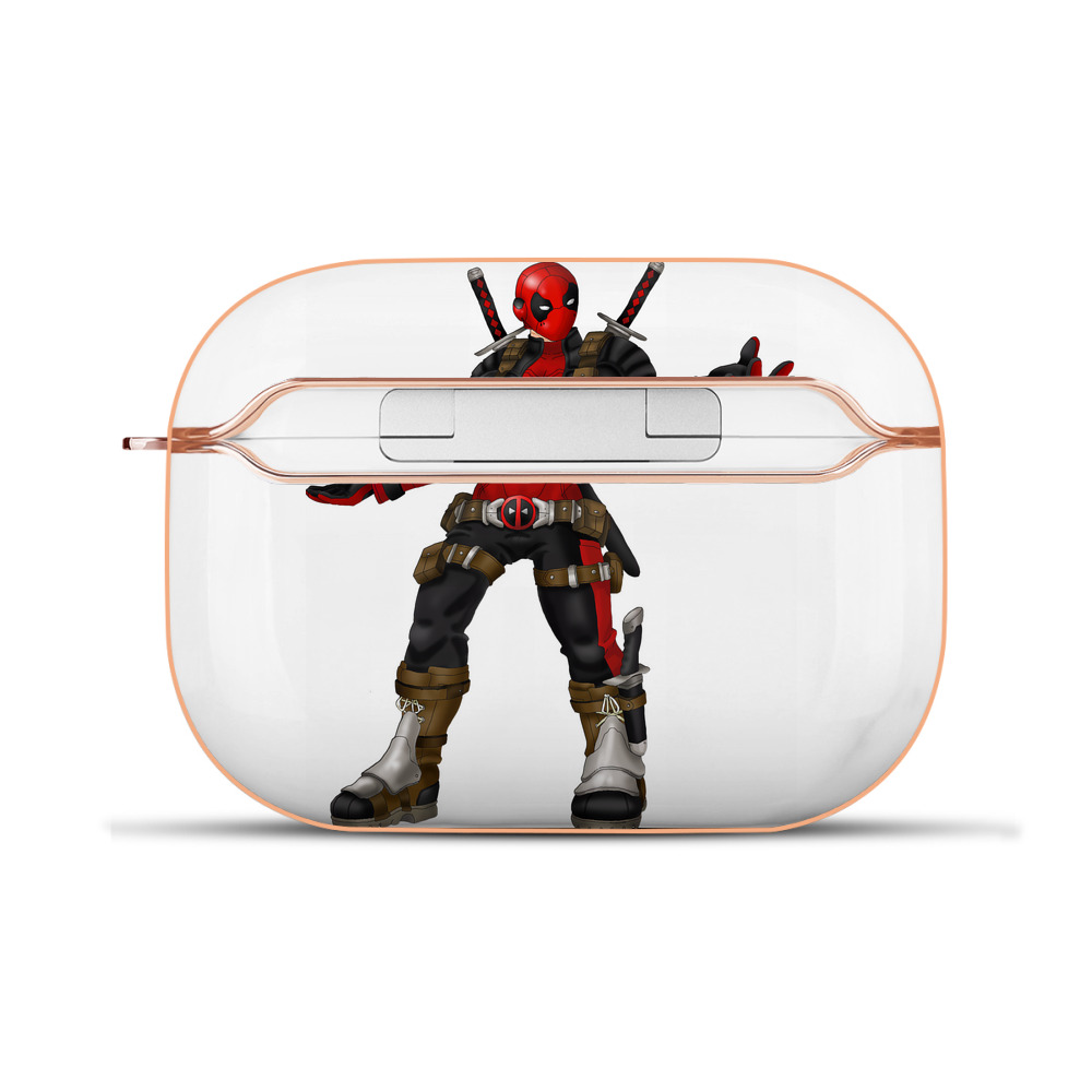 （画像用） Deadpool デッドプール 【AirPods Pro用】ハードシェル保護ケース｜耐衝撃・防指紋・カラビナ付き商品仕様