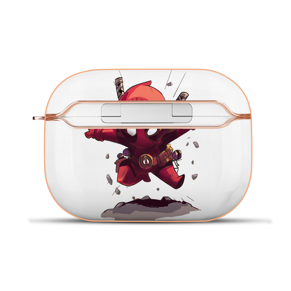 （画像用） Deadpool デッドプール 【AirPods Pro用】ハードシェル保護ケース｜耐衝撃・防指紋・カラビナ付き商品仕様