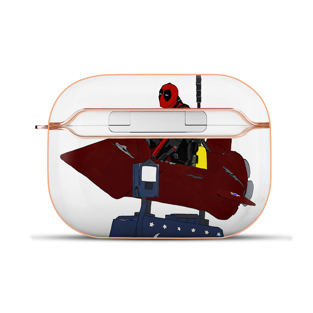 （画像用） Deadpool デッドプール 【AirPods Pro用】ハードシェル保護ケース｜耐衝撃・防指紋・カラビナ付き商品仕様