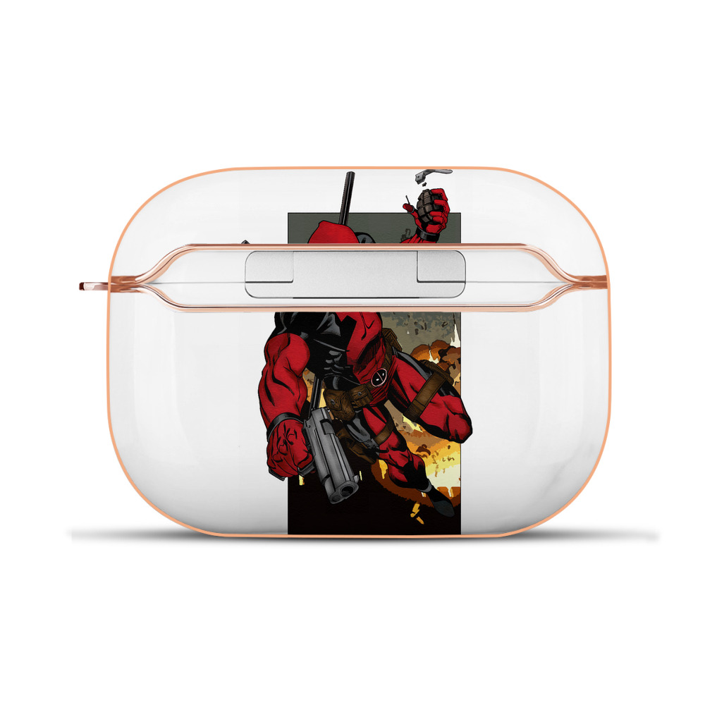 （画像用） Deadpool デッドプール 【AirPods Pro用】ハードシェル保護ケース｜耐衝撃・防指紋・カラビナ付き商品仕様