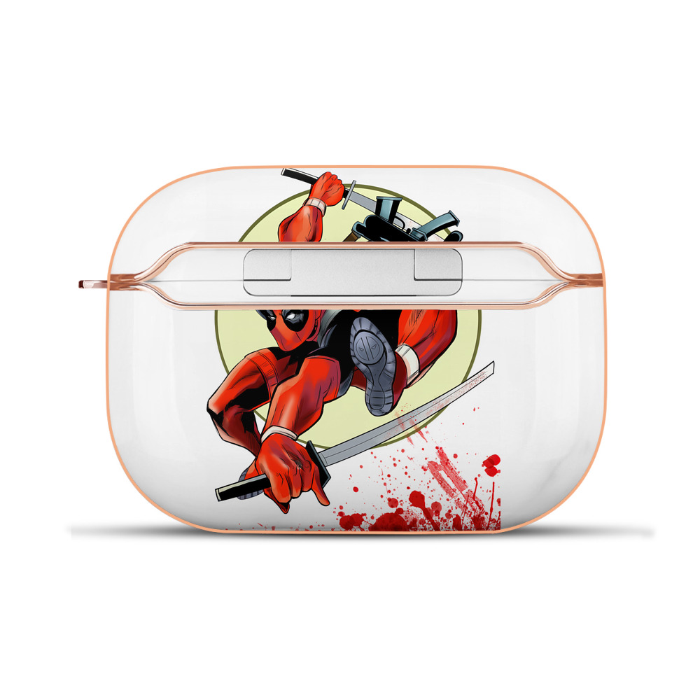 （画像用） Deadpool デッドプール 【AirPods Pro用】ハードシェル保護ケース｜耐衝撃・防指紋・カラビナ付き商品仕様