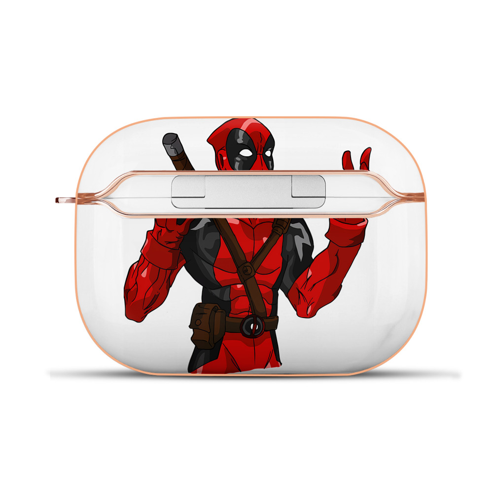 （画像用） Deadpool デッドプール 【AirPods Pro用】ハードシェル保護ケース｜耐衝撃・防指紋・カラビナ付き商品仕様