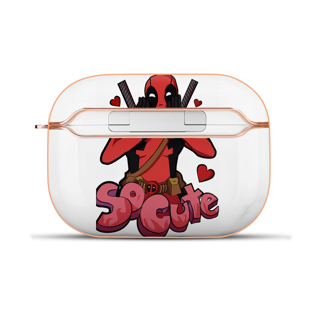（画像用） Deadpool デッドプール 【AirPods Pro用】ハードシェル保護ケース｜耐衝撃・防指紋・カラビナ付き商品仕様