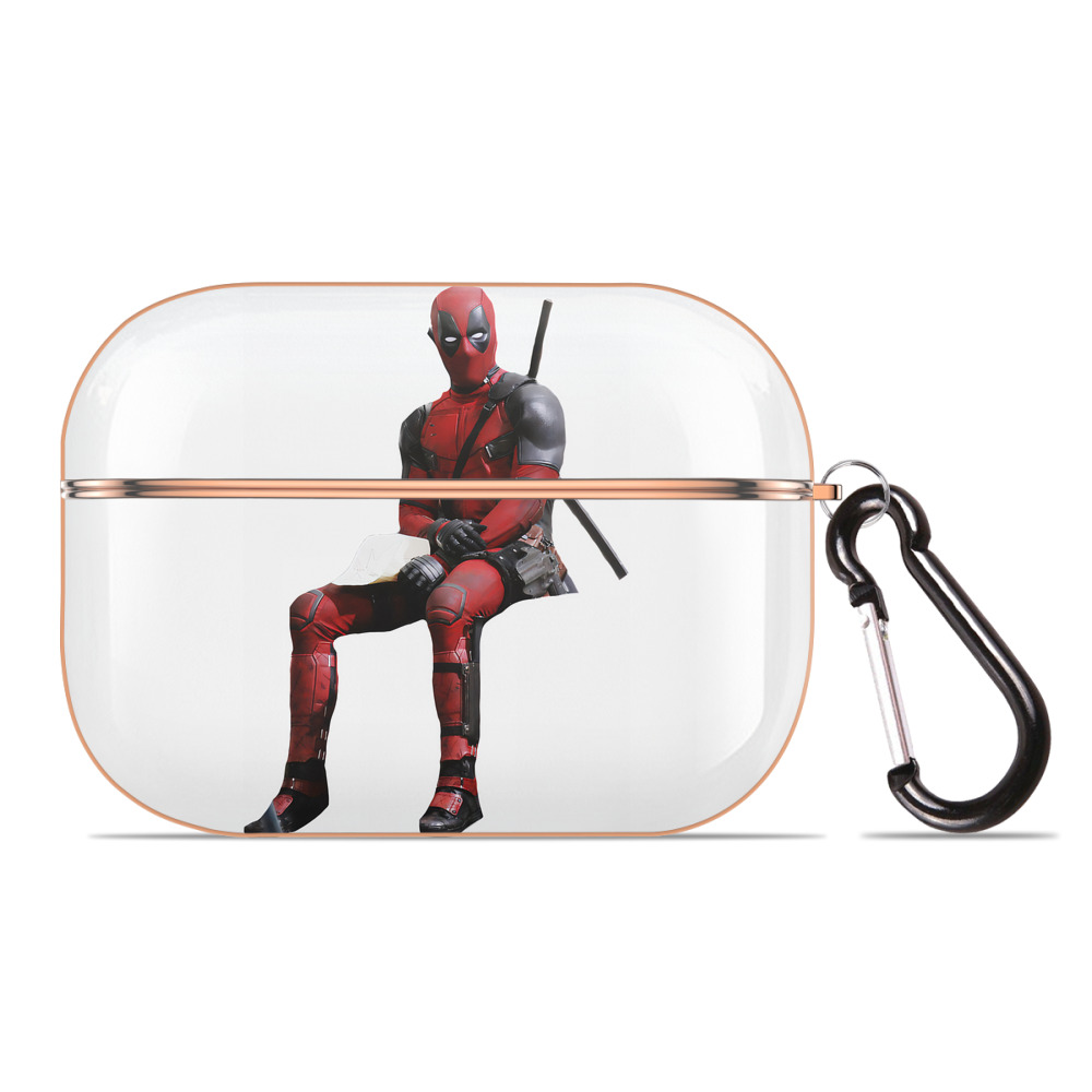 （画像用） Deadpool デッドプール 【AirPods Pro用】ハードシェル保護ケース｜耐衝撃・防指紋・カラビナ付き商品仕様