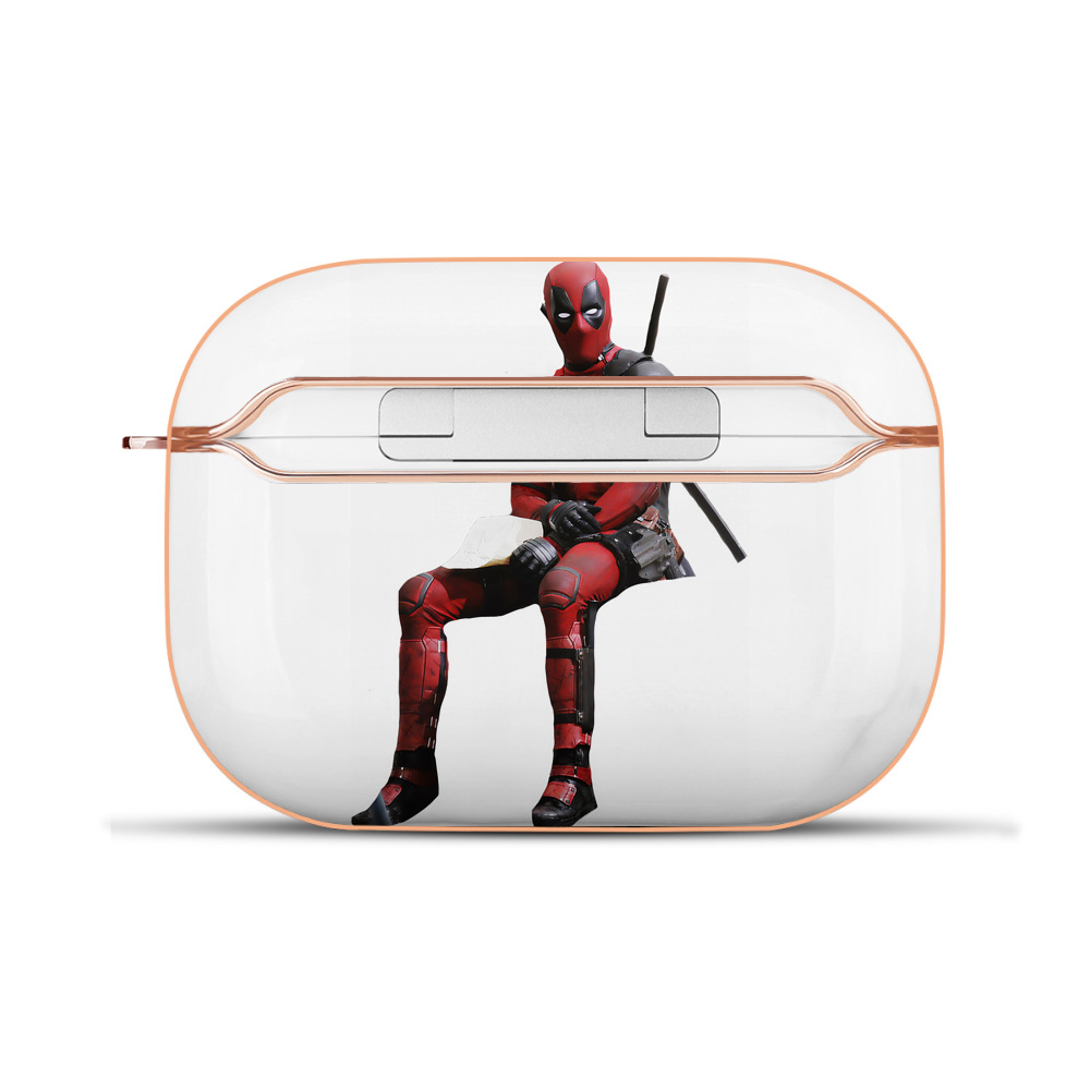 （画像用） Deadpool デッドプール 【AirPods Pro用】ハードシェル保護ケース｜耐衝撃・防指紋・カラビナ付き商品仕様