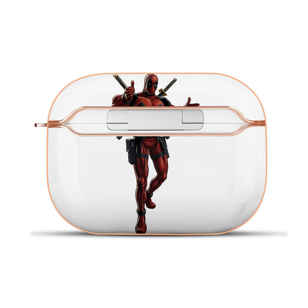 （画像用） Deadpool デッドプール 【AirPods Pro用】ハードシェル保護ケース｜耐衝撃・防指紋・カラビナ付き商品仕様