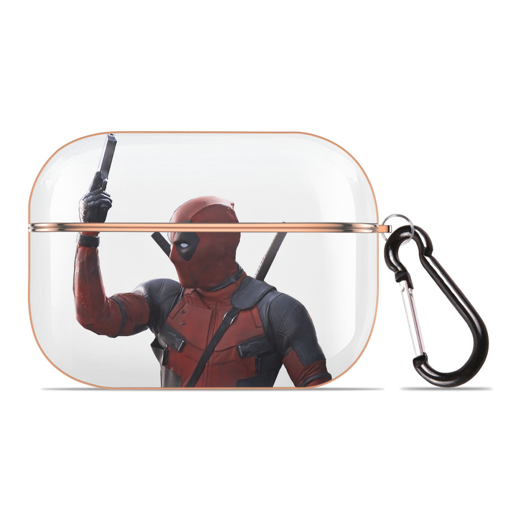 （画像用） Deadpool デッドプール 【AirPods Pro用】ハードシェル保護ケース｜耐衝撃・防指紋・カラビナ付き商品仕様