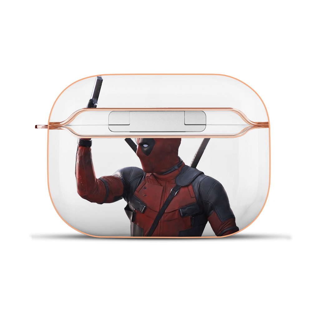 （画像用） Deadpool デッドプール 【AirPods Pro用】ハードシェル保護ケース｜耐衝撃・防指紋・カラビナ付き商品仕様