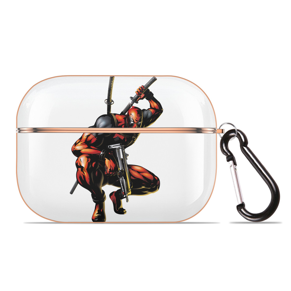 （画像用） Deadpool デッドプール 【AirPods Pro用】ハードシェル保護ケース｜耐衝撃・防指紋・カラビナ付き商品仕様