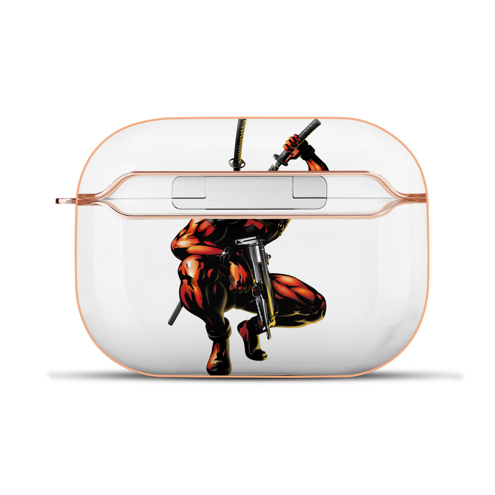 （画像用） Deadpool デッドプール 【AirPods Pro用】ハードシェル保護ケース｜耐衝撃・防指紋・カラビナ付き商品仕様