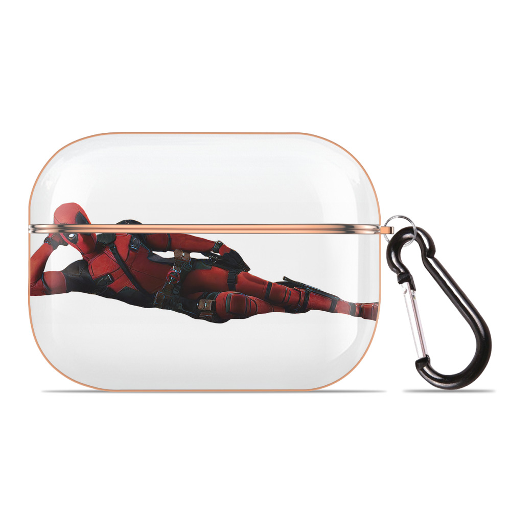 （画像用） Deadpool デッドプール 【AirPods Pro用】ハードシェル保護ケース｜耐衝撃・防指紋・カラビナ付き商品仕様