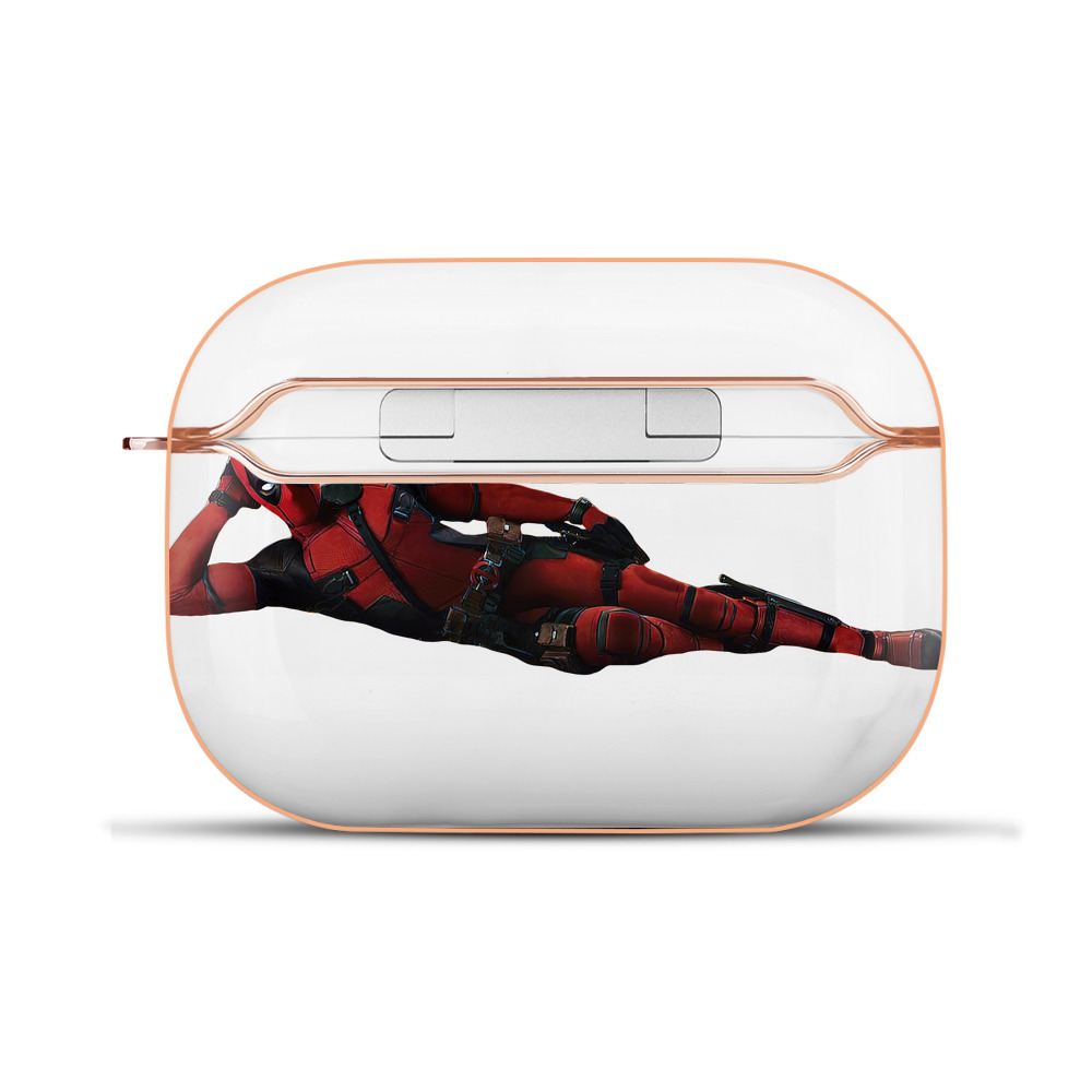 （画像用） Deadpool デッドプール 【AirPods Pro用】ハードシェル保護ケース｜耐衝撃・防指紋・カラビナ付き商品仕様