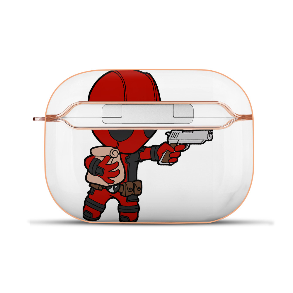 （画像用） Deadpool デッドプール 【AirPods Pro用】ハードシェル保護ケース｜耐衝撃・防指紋・カラビナ付き商品仕様