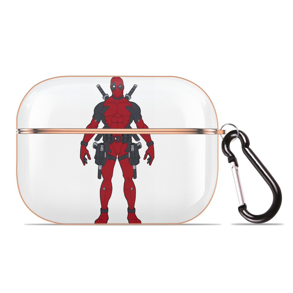 （画像用） Deadpool デッドプール 【AirPods Pro用】ハードシェル保護ケース｜耐衝撃・防指紋・カラビナ付き商品仕様