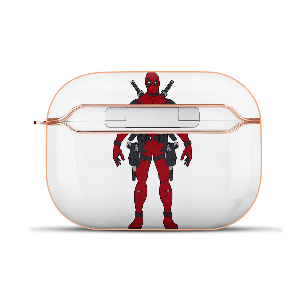 （画像用） Deadpool デッドプール 【AirPods Pro用】ハードシェル保護ケース｜耐衝撃・防指紋・カラビナ付き商品仕様